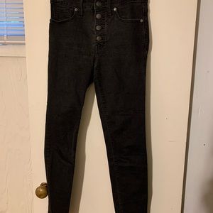 Madewell 9” High Rise button fly jeans